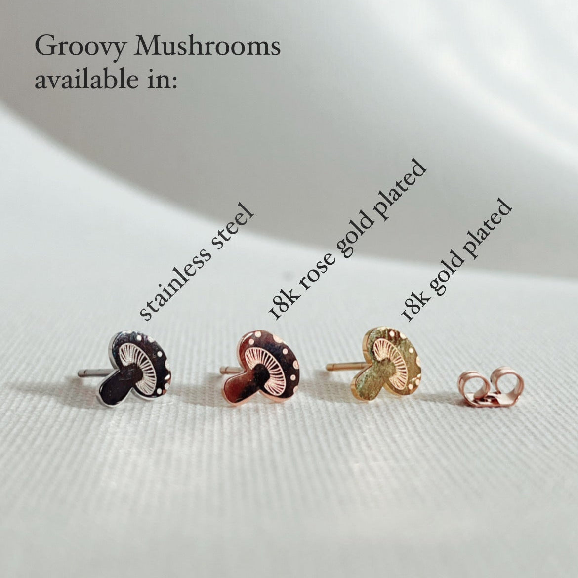 Groovy, funky & fun set- 3 pairs of earring studs - Plant Dosage