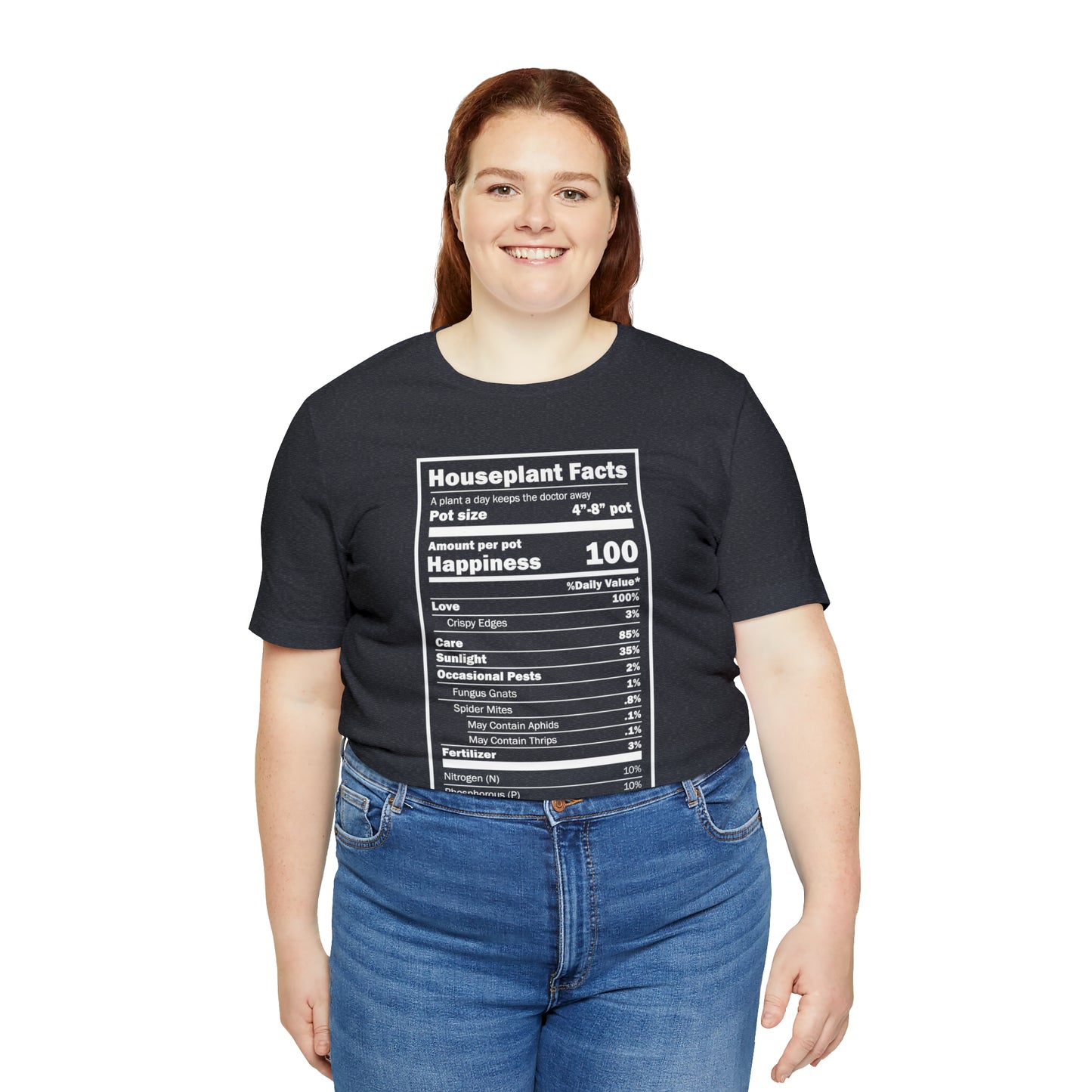Nutritional "Houseplants" Unisex Tee Shirt - Plant Dosage