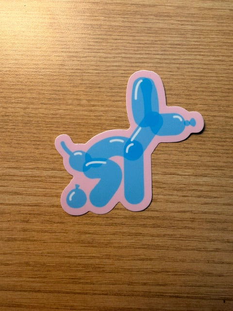 Sticker: I Shit You Knot Balloon Dog Sticker