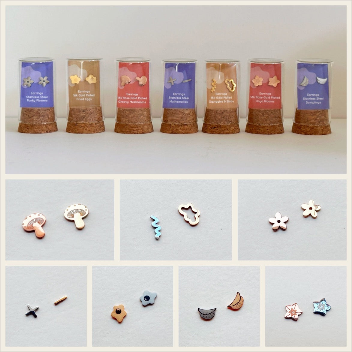 Dainty Litttle Tiny Things | tiny earring studs - Plant Dosage