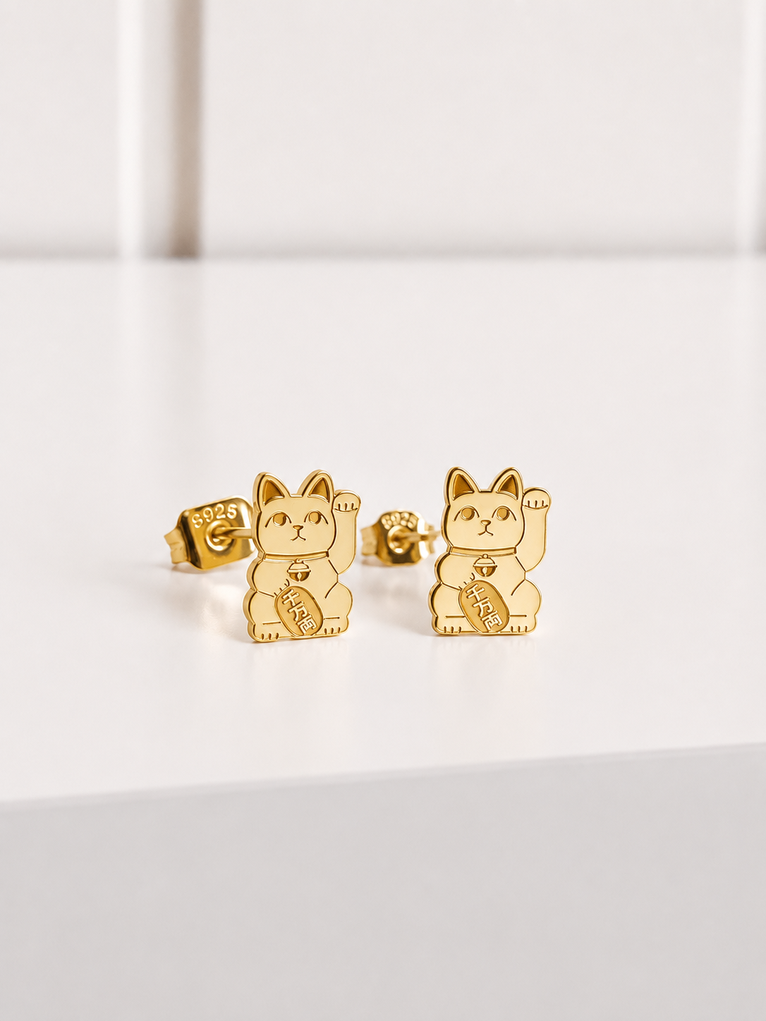 Lucky Cat- 18k Gold Plated