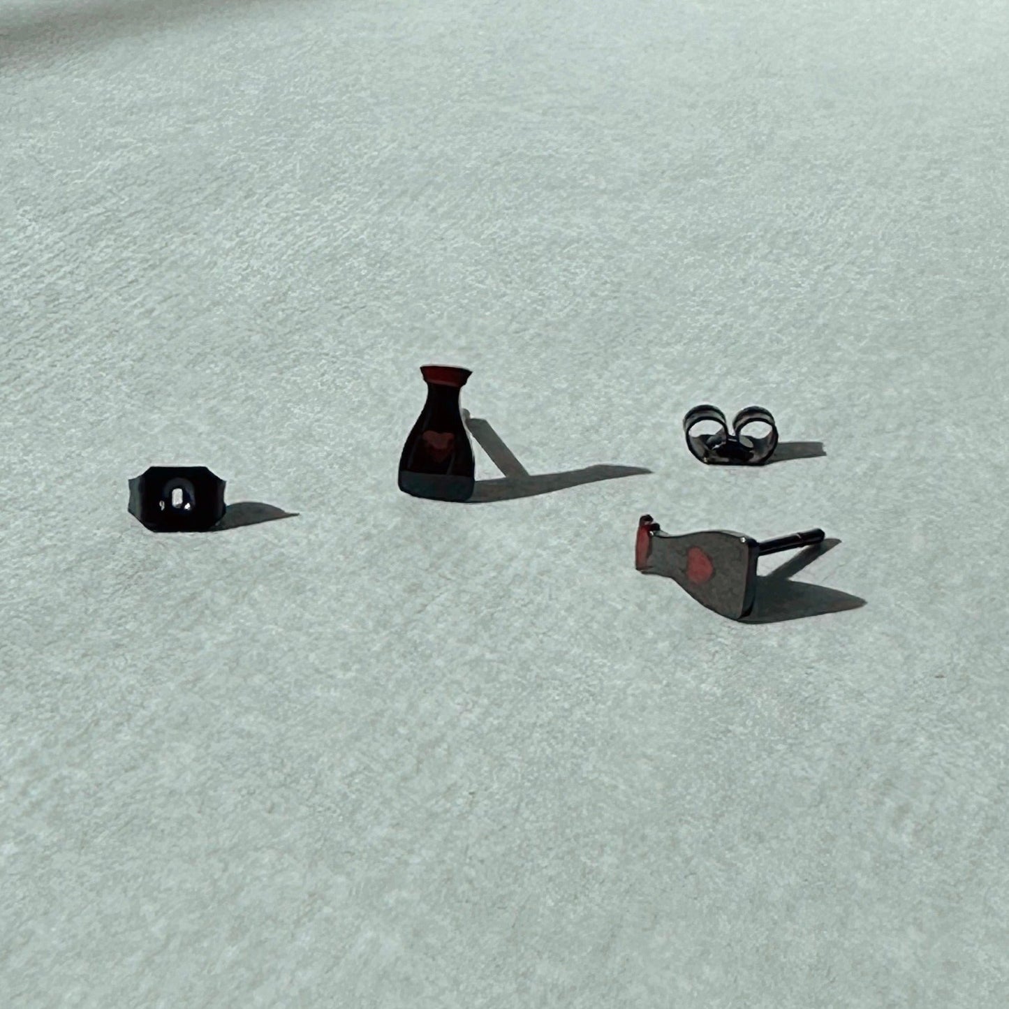 Takeout Box Earring Studs