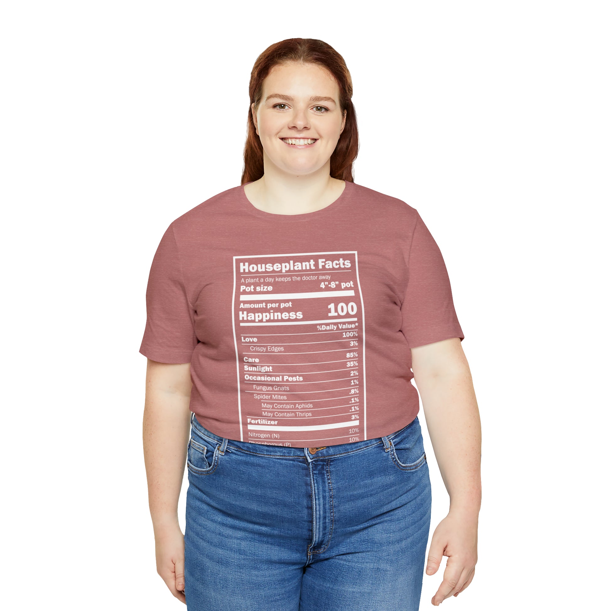 Nutritional "Houseplants" Unisex Tee Shirt - Plant Dosage