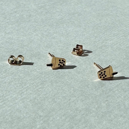 Boba Milk Tea Earring Studs