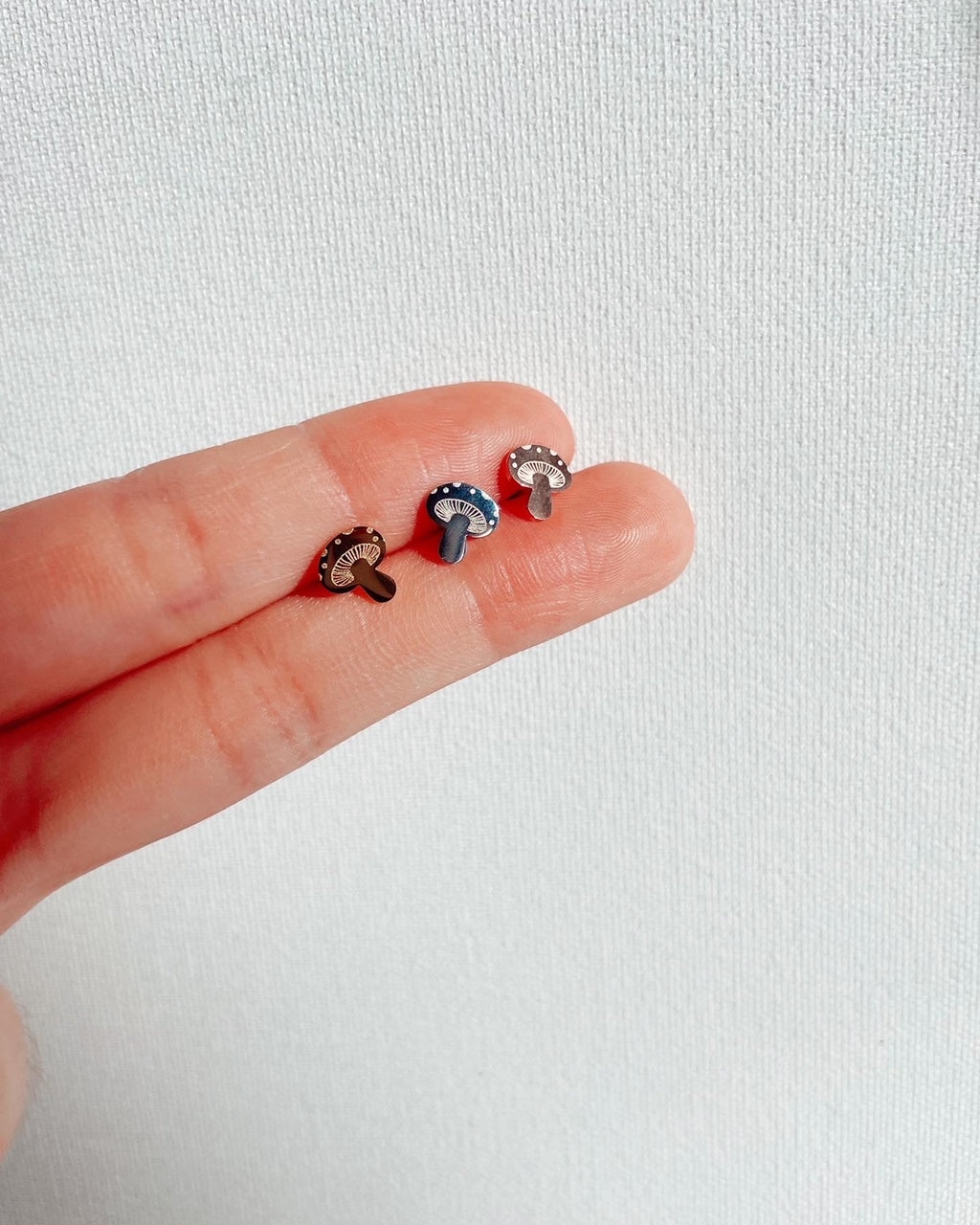 Groovy, funky & fun set- 3 pairs of earring studs - Plant Dosage