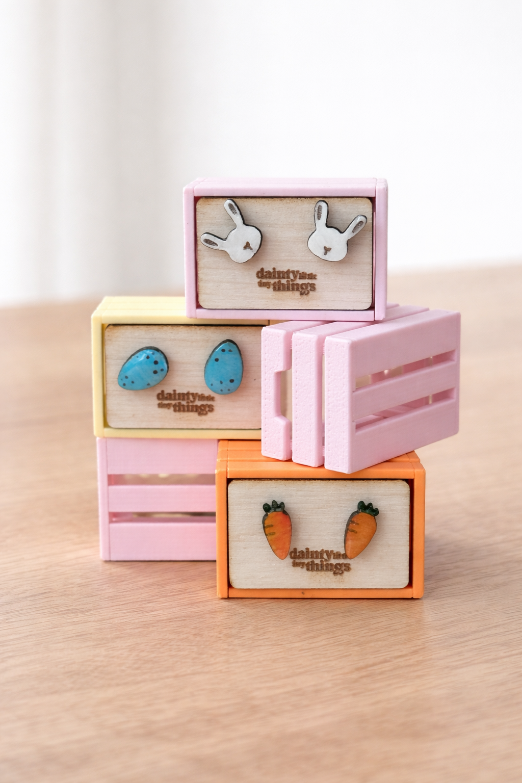 Farmers Market Earrings: Bunny, Egg, Carrot (Limited Edition Easter Special)