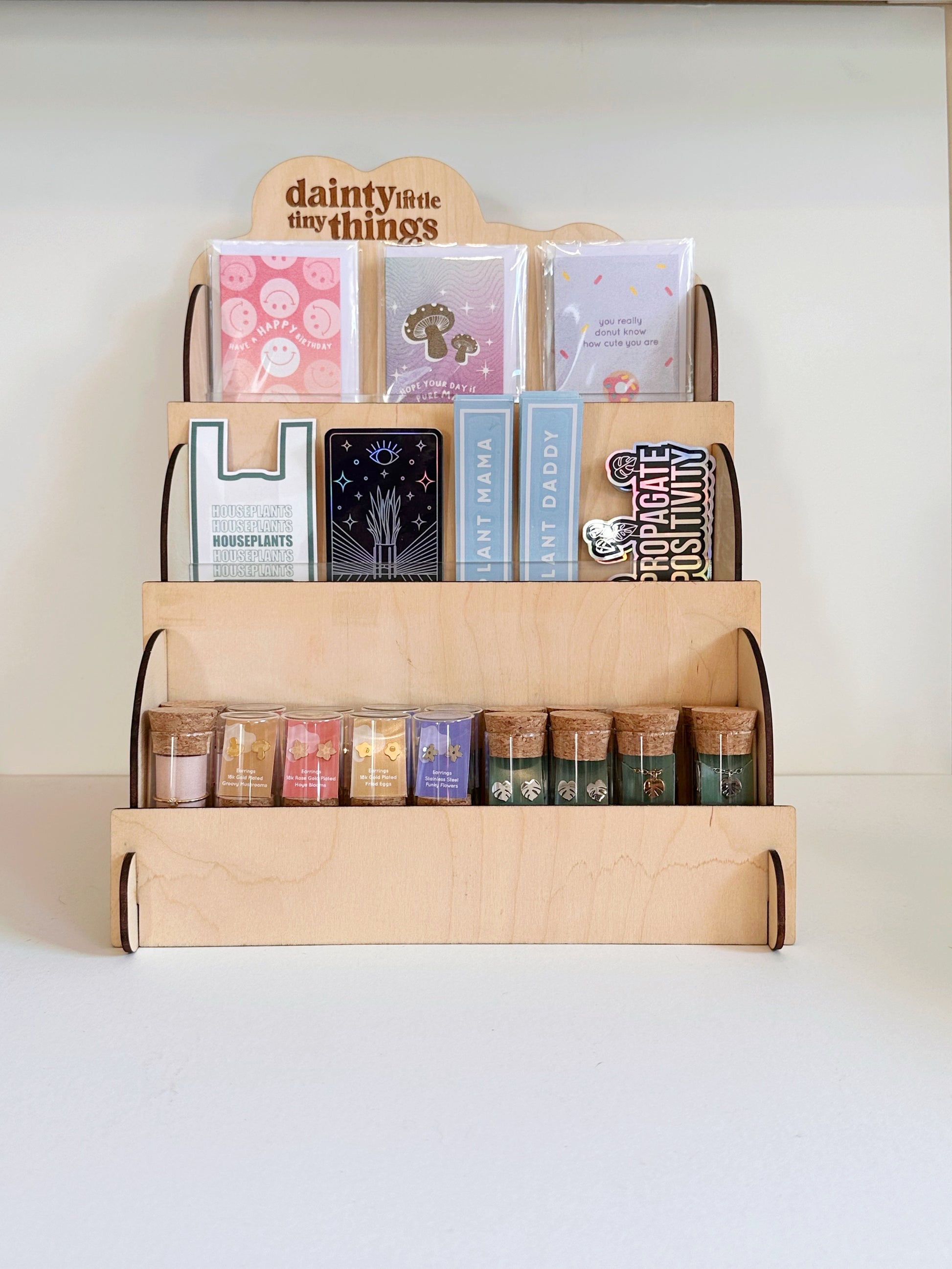 3 Tier Cloud Display Stand (no logo) - Plant Dosage