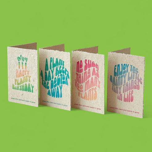 Plant Seed Greeting Cards (Bundle of 4) – Plant Dosage LLC