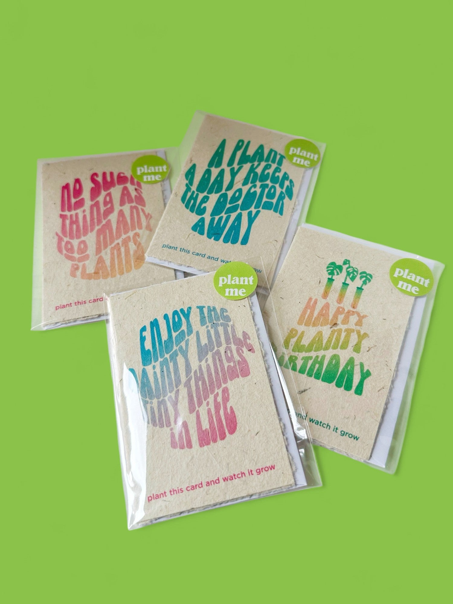 seed cards to plant Plant Seed Greeting Cards (Bundle of 4) – Plant Dosage LLC