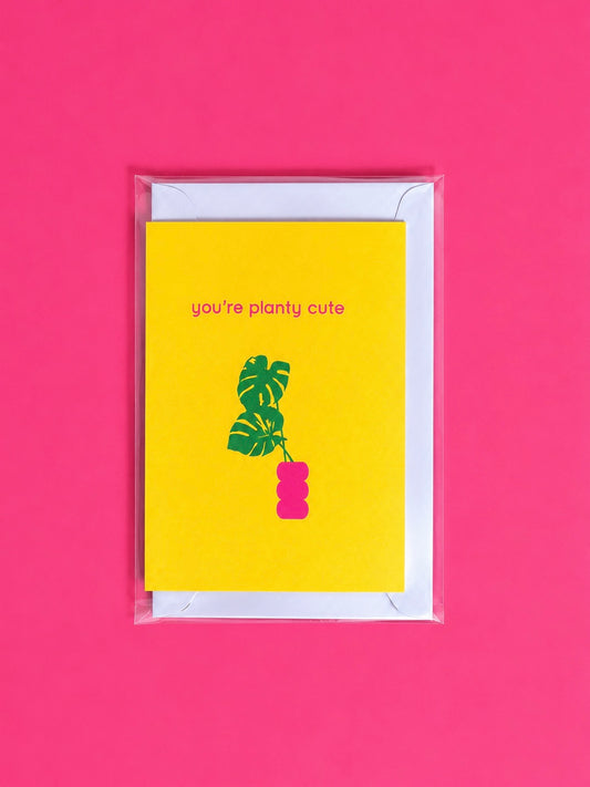 Tiny Card: You're Planty Cute