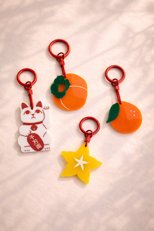 Acrylic Lunar New Year Bag Charm & Keychain