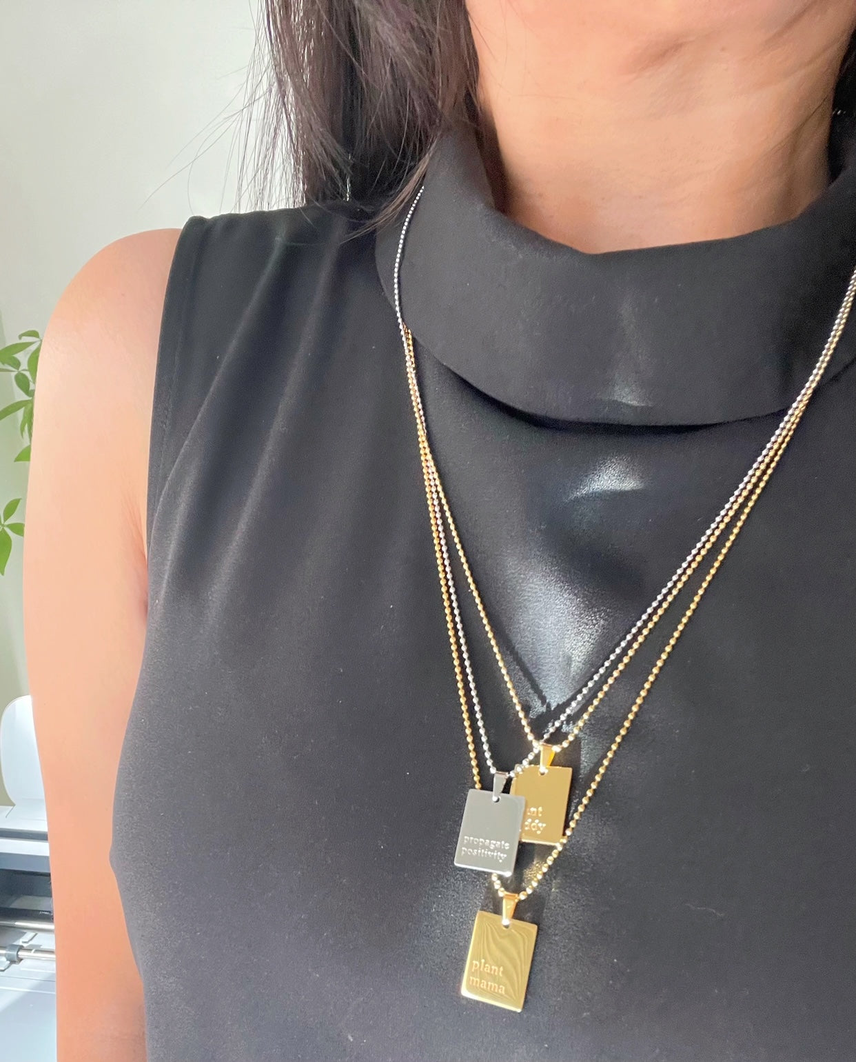 Plant Mama | Plant Daddy | Propagate Positivity Unisex Chain Necklace - Plant Dosage