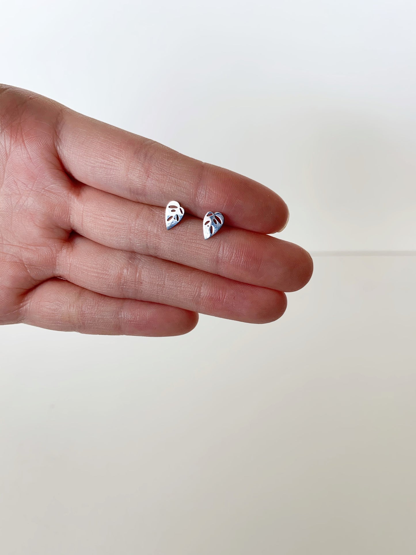 Monstera Adansonii Metal Stud Earrings - Plant Dosage