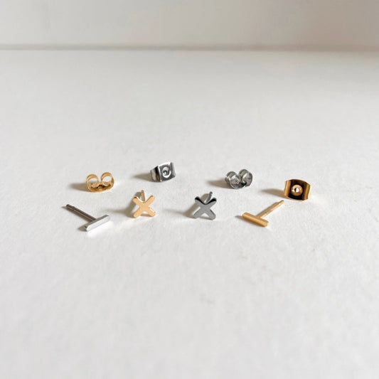 Mathematics Metal Stud Earrings - Plant Dosage