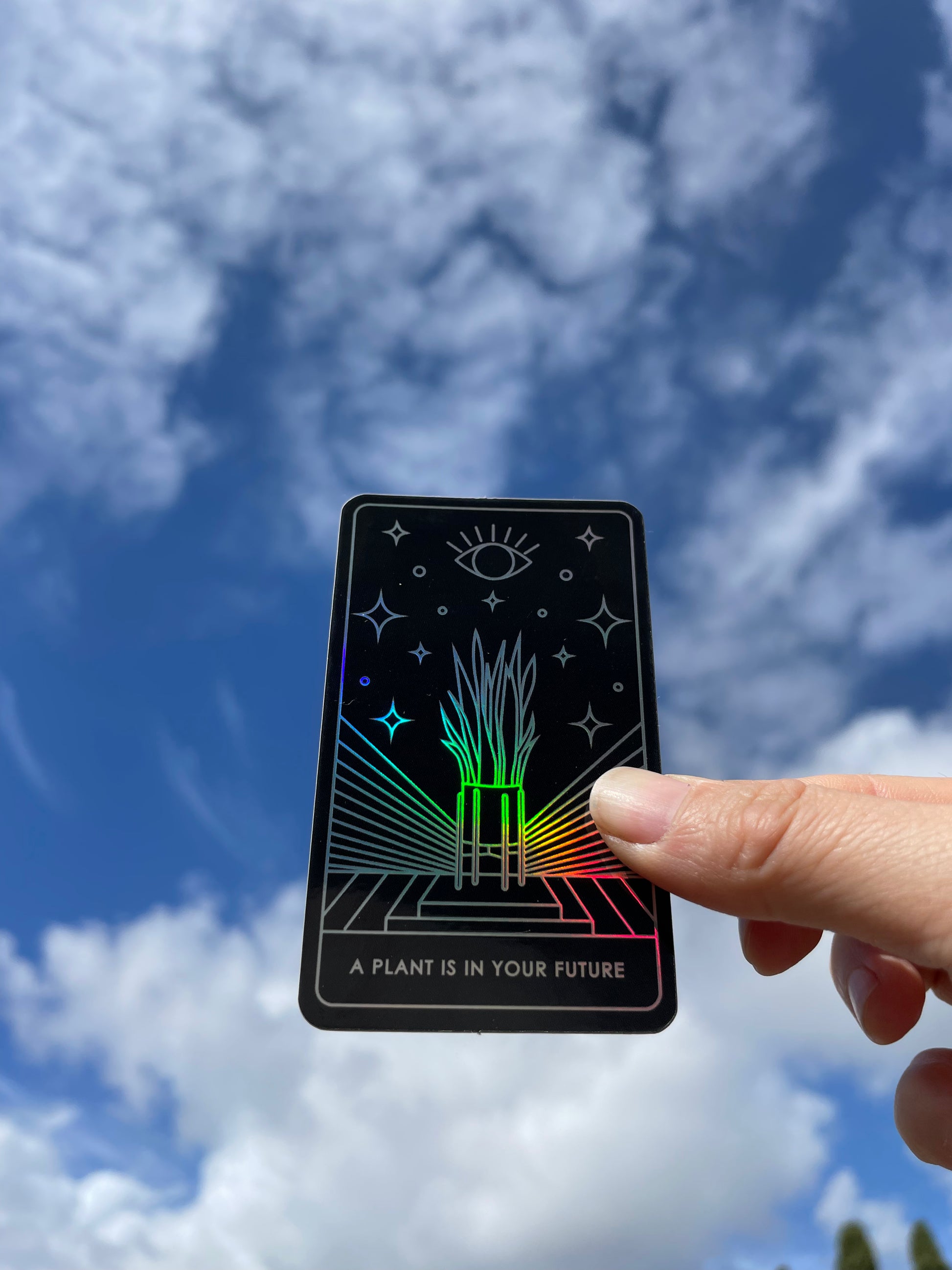 “A Plant Is In Your Future”- Tarot Card sticker - Plant Dosage